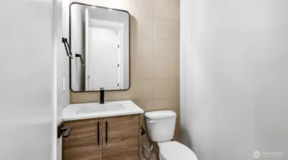 Powder Room on the Main Level