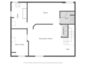 Lower level floorplan