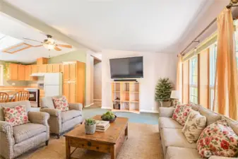 Family Room Virtually Staged