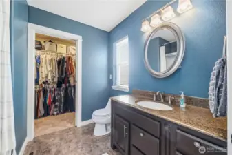 Primary Bath with walk-in closet