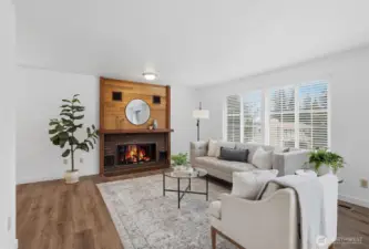 NEW durable luxury vinyl plank flooring throughout the main living areas!