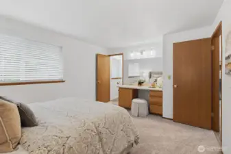 Private 1/2 bath for the Primary suite.