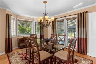 Where elegance meets comfort. Enjoy this formal dining room for cozy nights in or entertaining!