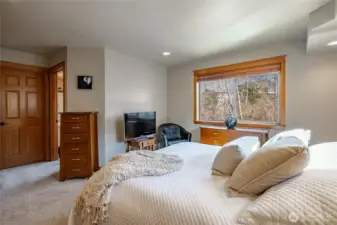 Spacious primary bdrm with large walk-in closet