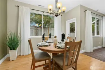 Elegant dinette w/abundant natural light