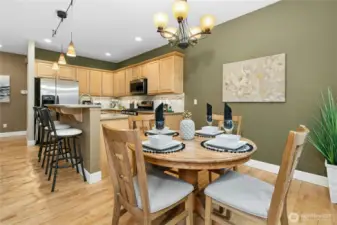 Maple hardwoods have recent Swedish Finish