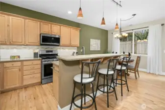 Remodeled Chef's island kitchen w/designer colors