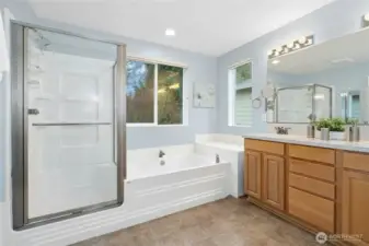 Lovely 5 piece primary bath