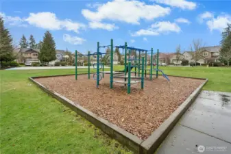 Just across the street, a nice play/picnic area