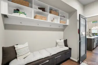 Mud Room with Storage for Shoes and Accessories