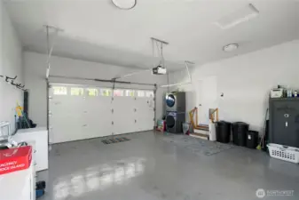 Two-car garage - Washer and Dryer on the main level.