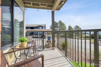 Enjoy the views from your private deck