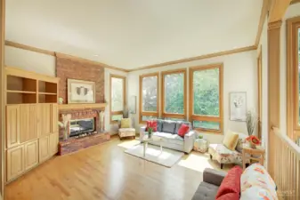 Plenty of warm wood tones throughout