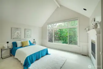 Natural light and views from back trees