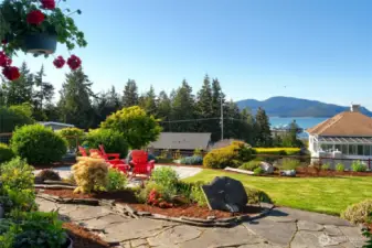 view of the ferry landing from the house