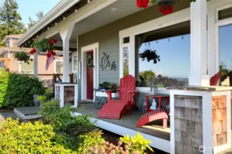 front entry and seating area