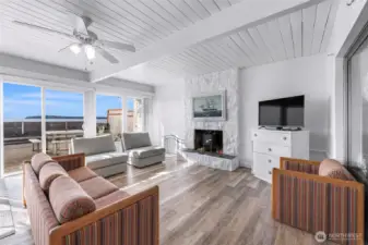 Wood burning fireplace is all you need sometimes!