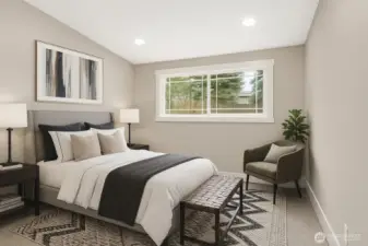 Virtually staged Bed-2