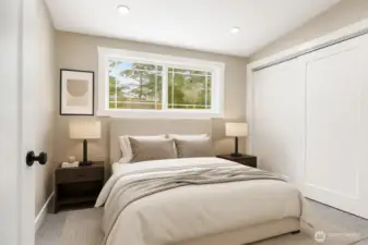 Virtually staged Bed-3