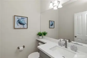 1/2 bath in main floor