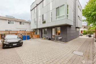 Offstreet Parking and back entrance