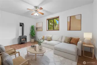 Lower level family room