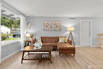 Front room perfect for entertaining.