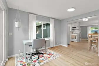 Room for potential office spaces.