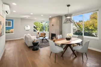 Dining and living room.