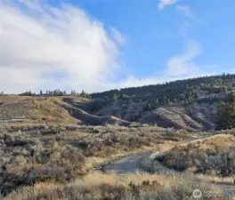 Looking NE from culdesac area
