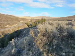Looking down to Chesaw Rd, NE
