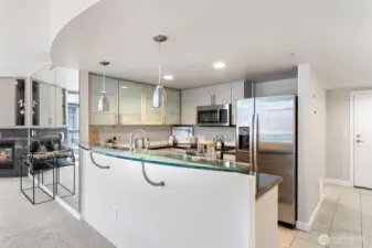 Breakfast bar with extra seating