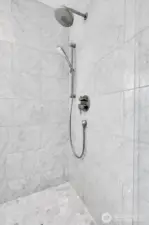 Gorgeous Italian marble shower