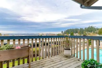 Beautiful wide angle view from your private deck.