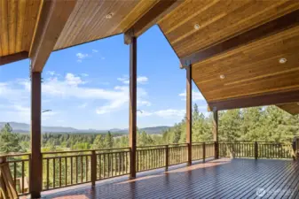 Covered Deck Facing West