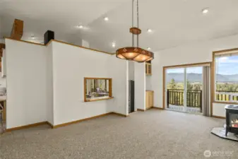 Dining Room with Kitchen Pass-Thru