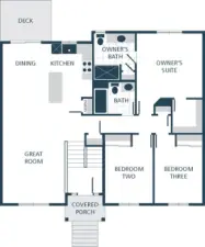 Photographs are for illustrative purposes only. Features, finishes, interior/exterior colors, landscaping and floorplan shown may vary from actual homes built.