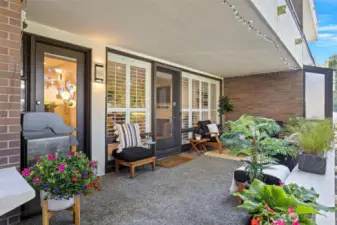 Just in case you haven't seen enough... Here's another pic of the amazing patio. It's hard to get over how large it is!