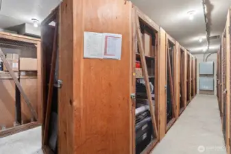 An on-site storage area is conveniently located in the basement.