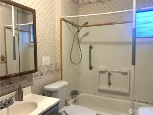 Downstairs full bath.