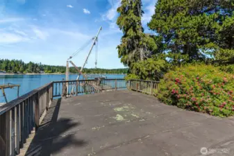 Another view of the deck off the main residence.