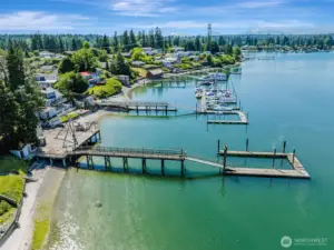 On the shores of Liberty Bay in the Keyport Village commercial zone. Possible multi-family opportunity. Imagine the possibilities!