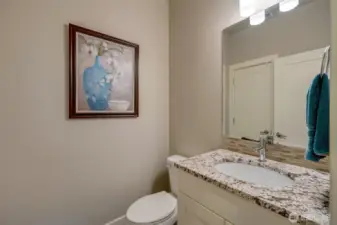 Main floor half bath.