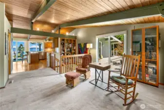 Family room off kitchen