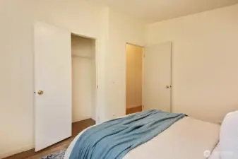 2nd Bedroom, looking back at the closet and entry into the bedroom.