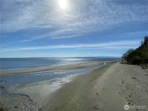 Enjoy the sandy beaches with views of Mt. Rainier and the Olympics!