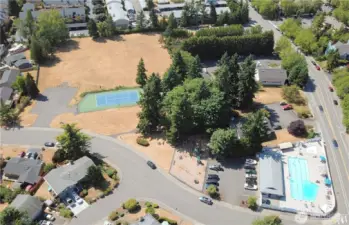 Just around the corner is the Kingsgate 5 pool & park - including sport courts, field and playground