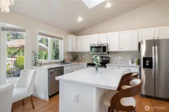 A well appointed kitchen.