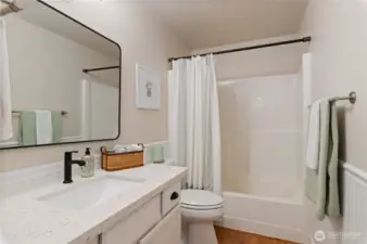 The hall bath.