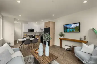 An inviting area that's perfect for morning coffee, creative work sessions, or late-night conversation.